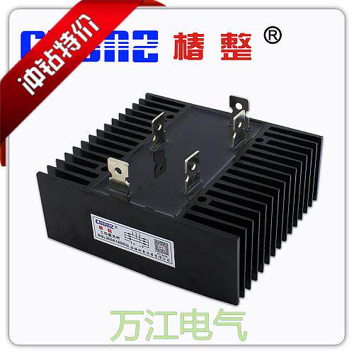 椿树SQL200A 1600V三相桥式 整流桥堆 整流器连散热器SQL200A-16