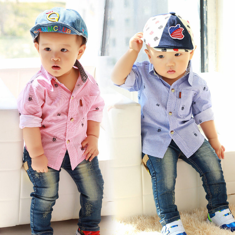 Chemise garcon à manche longue - Ref 2073473 Image 1