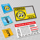 汉魂贴纸适用于轻自动车检查标章汽车年检JDM贴纸 0758