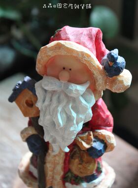 样品彩绘卡通圣诞老人家居装饰