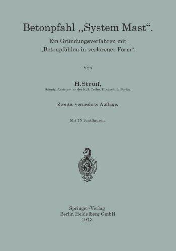 【预订】Betonpfahl System Mast: Ein Grundung...