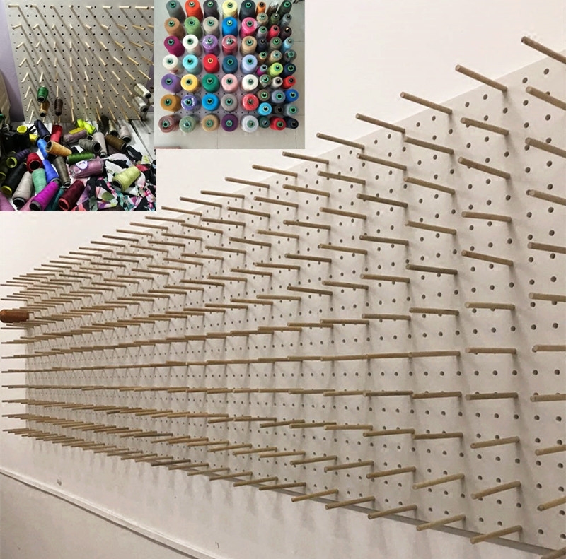 实木放宝塔线家用可放线圈架