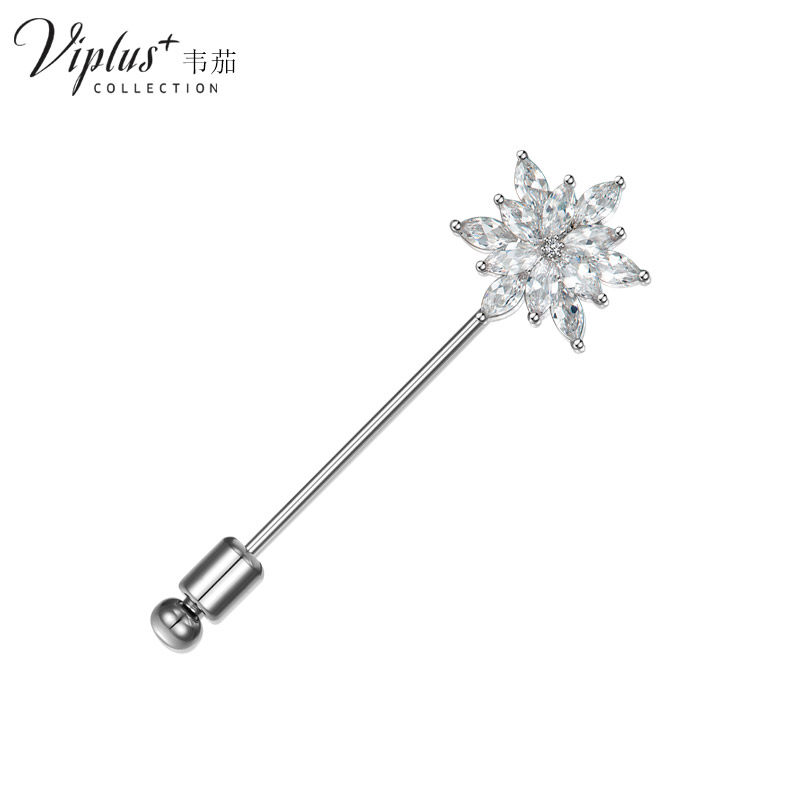 Broche femme VIPLUSCOLLECTION en cristal artificiel - Ref 1172165 Image 1