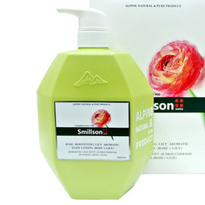 包邮 瑞士smillson/史密生蔷薇蜜润百合香薰进口沐浴露1000ml