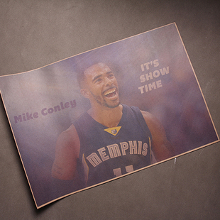 迈克康利海报MikeConleyNBA孟菲斯灰熊队Memphis Grizzlies定制画