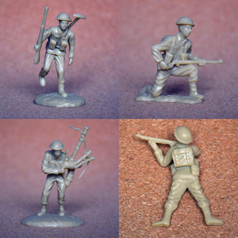二战玩具兵人模型 1:32 英军 美军