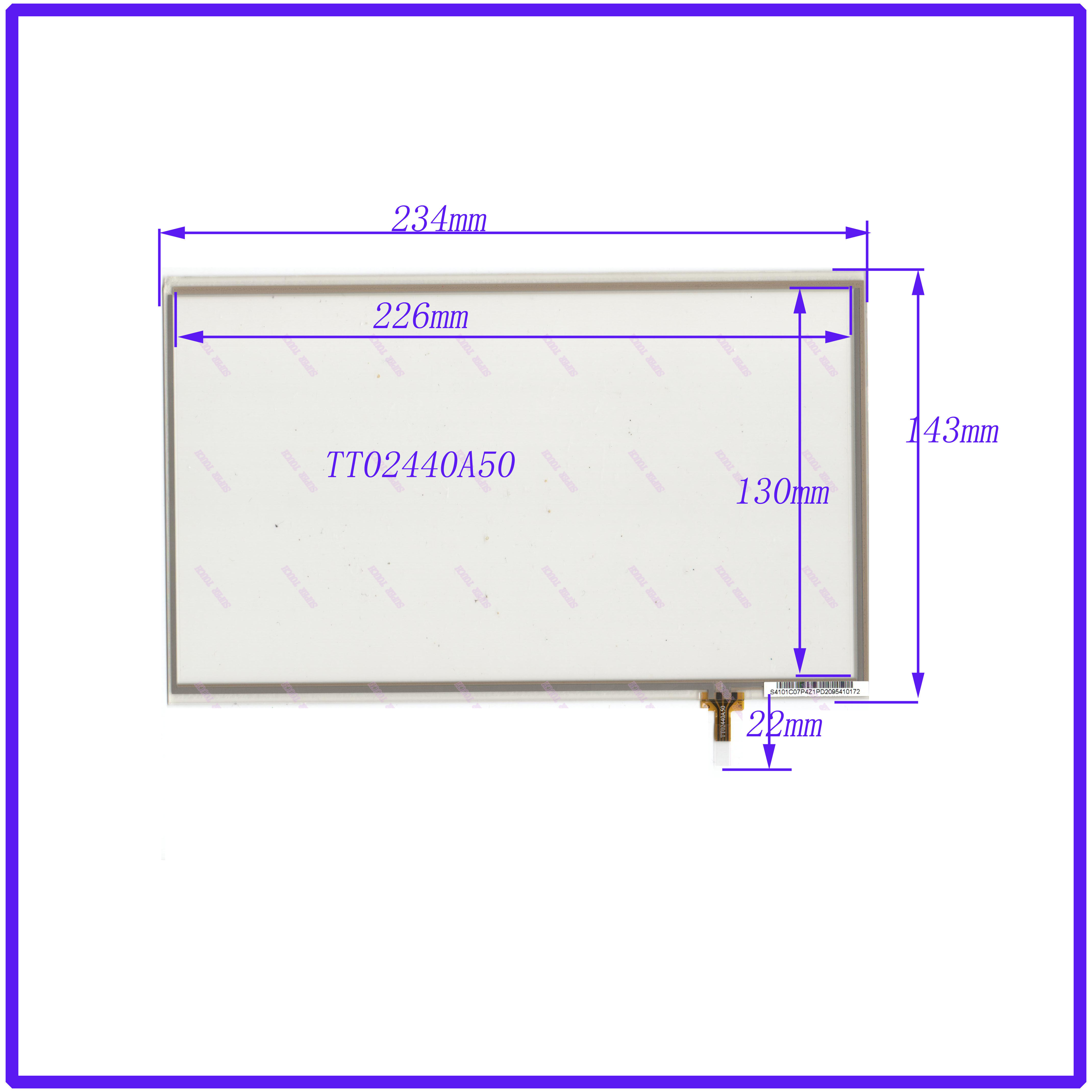 TT02440A50 四线电阻触摸外屏 手写屏 234*143 原装正品工控电脑