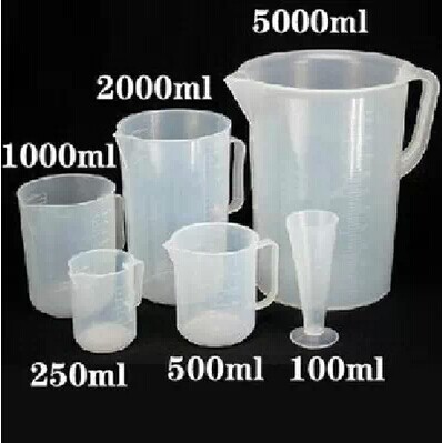 DIY烘焙量杯 带刻度塑料量杯 100ml250ml500ml1000ml2000ml5000ml