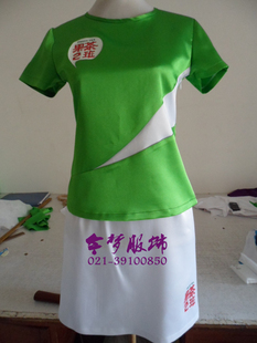 定制酒店服务员服装女化妆品营销服夏季啤酒牛奶饮料促销员工作服