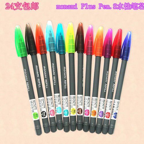 慕那美Plus Pen.S水性笔彩色笔纤维勾线笔芯 写出笔锋