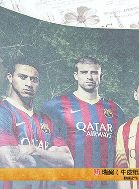 复古海报巴萨巴塞罗那队梅西MESSI海报哈维XAVI皮克Pique伊涅斯塔