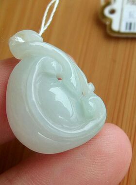 94374玉琳阁 实拍图片 缅甸玉天然A货翡翠玉手工款小如意小吊坠