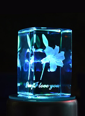 教师节送老师男女友百合礼物摆件