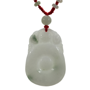福贝项坠A货玉吊坠真玉玉挂坠bl1 钰达翡翠福在眼前福至心灵挂件