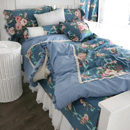 韩国四件套纯棉田园欧式