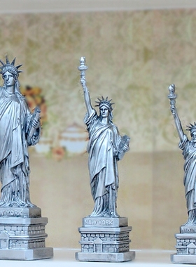 欧式人物自由女神树脂书房摆件