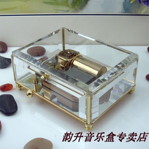 雷曼士30音水晶八音盒音乐盒女生生日礼物创意520礼品女友DIY定制