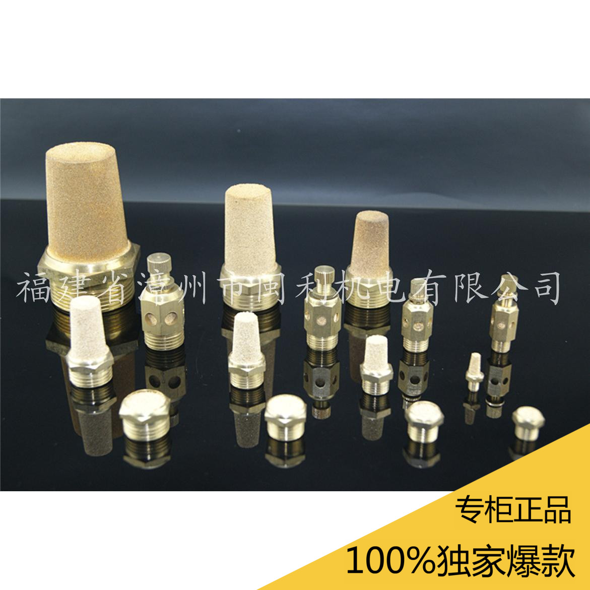 快插式电磁阀消声器接头