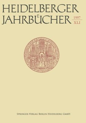 【预订】Heidelberger Jahrbucher