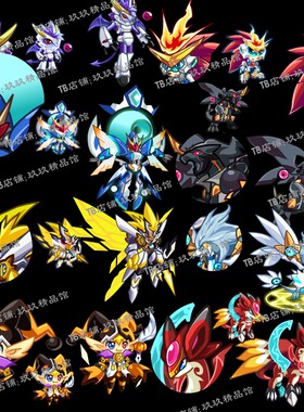 falsh 矢量游戏 q版素材 精灵怪兽 小丑机器人角色动画素材文件