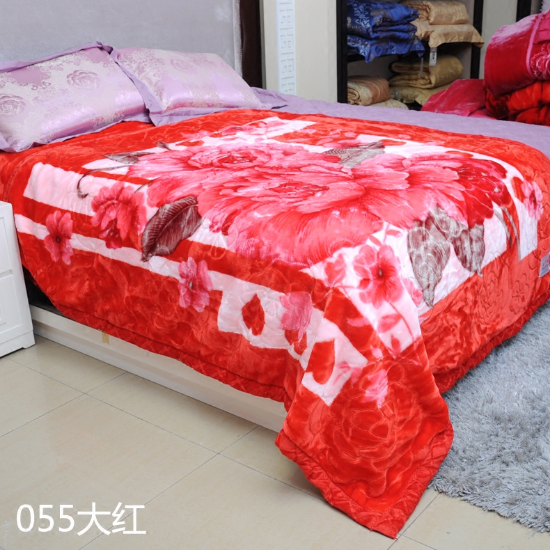 美雅拉舍尔毛毯双层冬季3.5kg175*225送包装4.5kg200*230