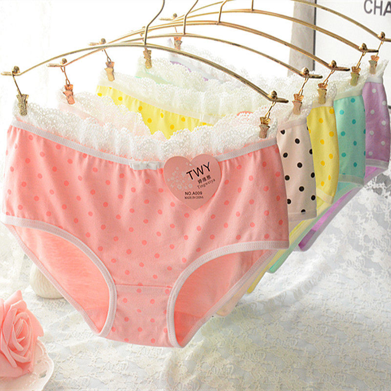 Slip jeunesse A009NK Dot - en coton - Ref 646315 Image 1