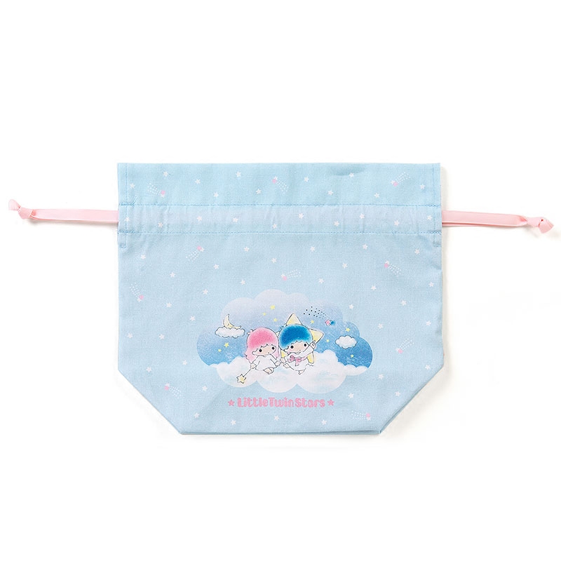 日本Sanrio正品LittleTwinStars小雙星 飯盒袋便當袋午餐包束口袋