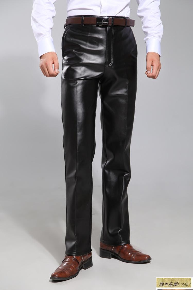 Pantalon cuir homme droit pour automne - Ref 1477767 Image 1