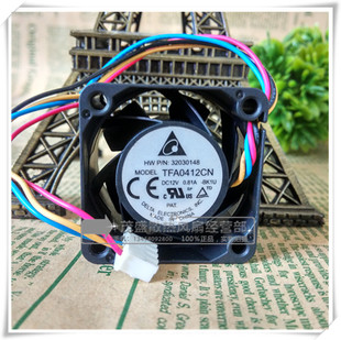 台达 4028 12V 0.81A 4线PWM控温 暴力4CM交换机风扇 TFA0412CN