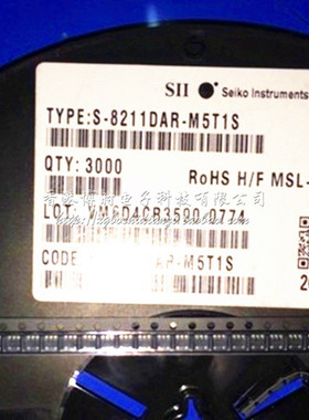 S-8211CAU-M5T1x SOT-23-5 丝印RZU ABLIC 1节单节锂电保护IC