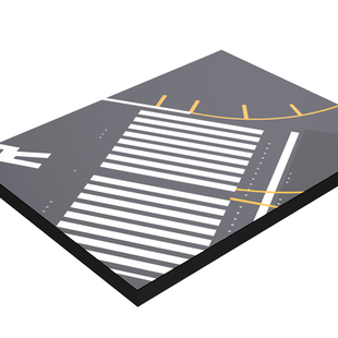 1：400 飞机模型 ANA日本羽田机场跑道 滑行道 图纸 成品木质地台