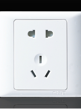 正泰开关插座86型 家用五孔插座10ANEW7G系列NEW7-G11100电源插座