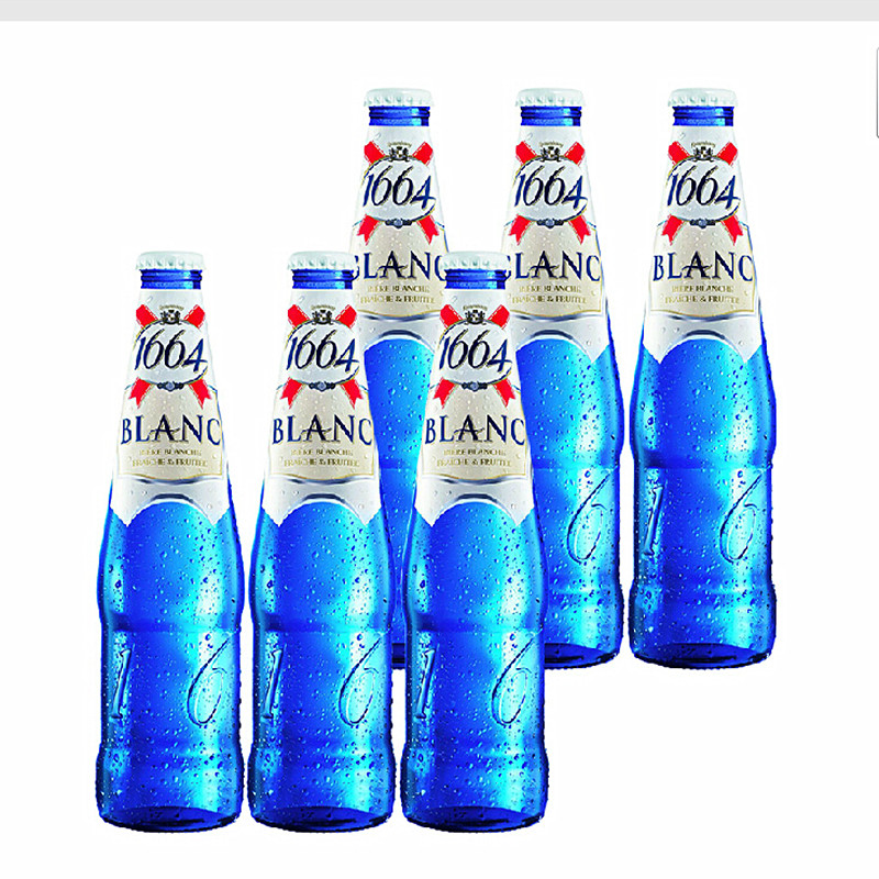 人气法国白啤酒 克虏伯凯旋法国1664白啤酒 330ml*6瓶装 包邮