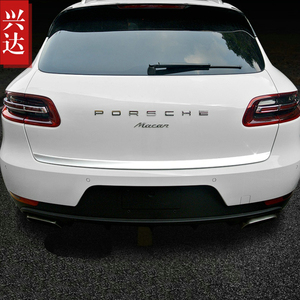 适用于2014-17款进口保时捷Macan迈卡不锈钢镀铬装饰尾门饰条
