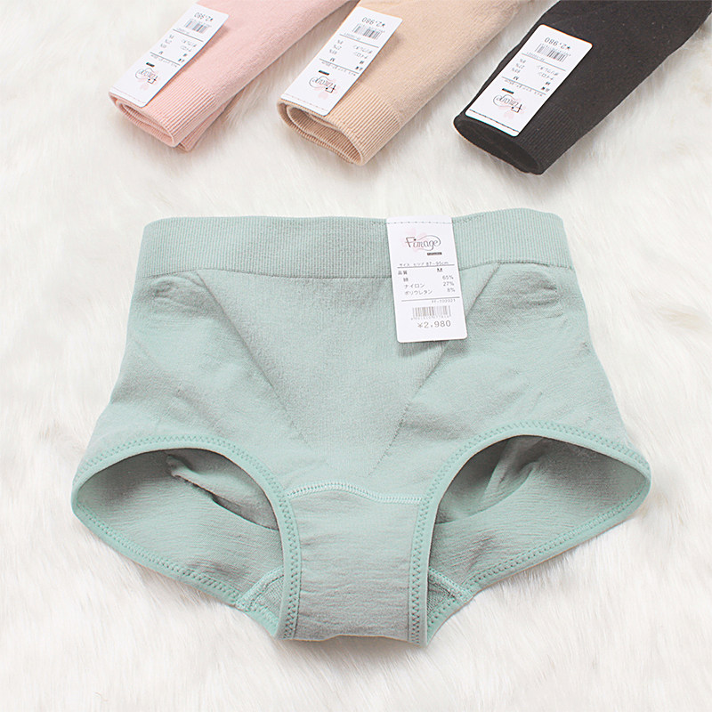 fimage高腰中腰棉质无缝提臀女士三角内裤密实纯色收腹简约短裤,女士内衣/男士内衣/家居服,女三角裤,淘宝优惠券,粉丝福利购,淘宝优惠卷