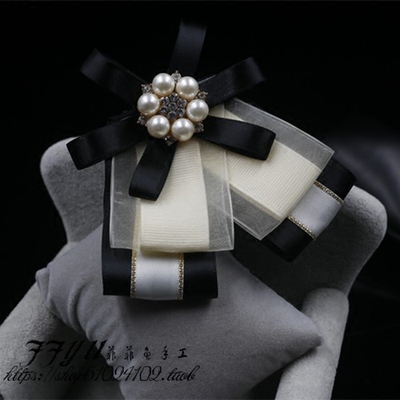 钻盘蝴蝶结胸针韩版西装配饰别针