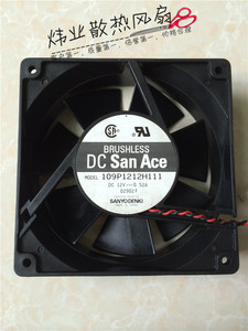 SANYO三洋 12CM 12038双滚珠散热风扇 12V 0.52A 109P1212H111