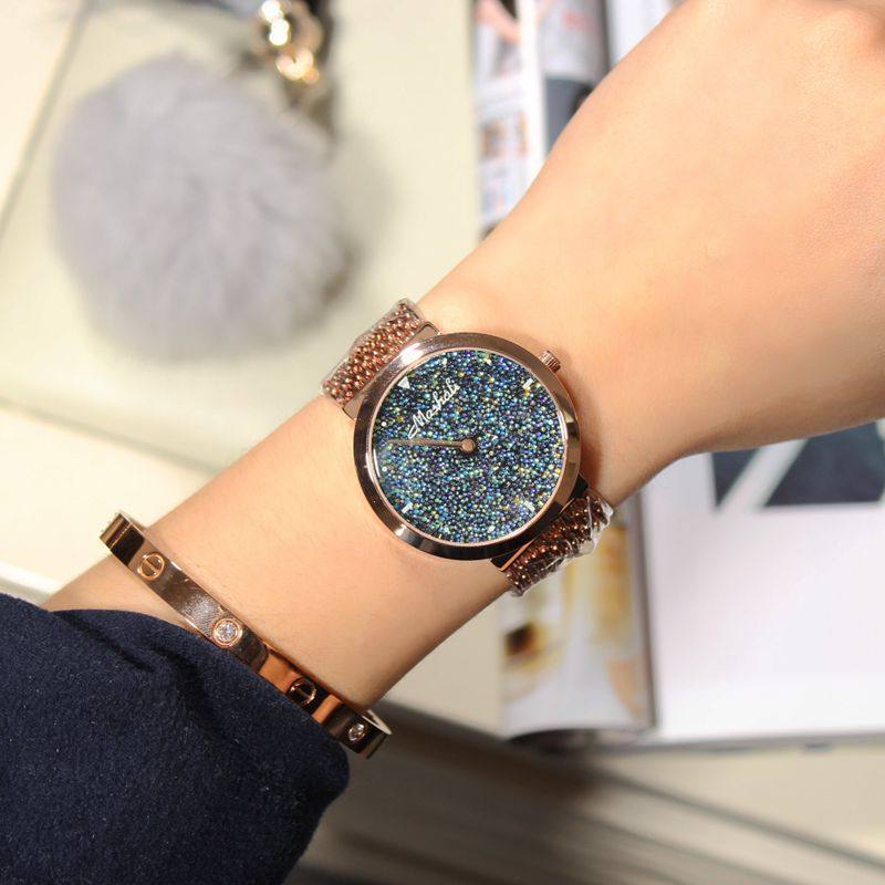 mashali/玛莎莉 新款韩版流苏 满钻女士手表 时装表 m-9064