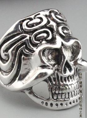 戒指夸张云纹骷髅霸气朋克夜店