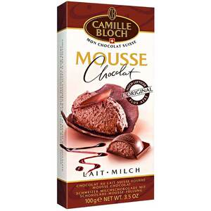 瑞士进口Camille Bloch Mousse卡密叶.布罗奇 牛奶慕斯巧克力100g