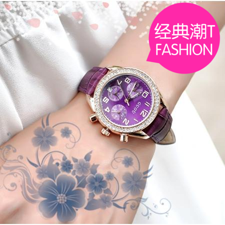 正品潮流复古皮带学生手表女女表