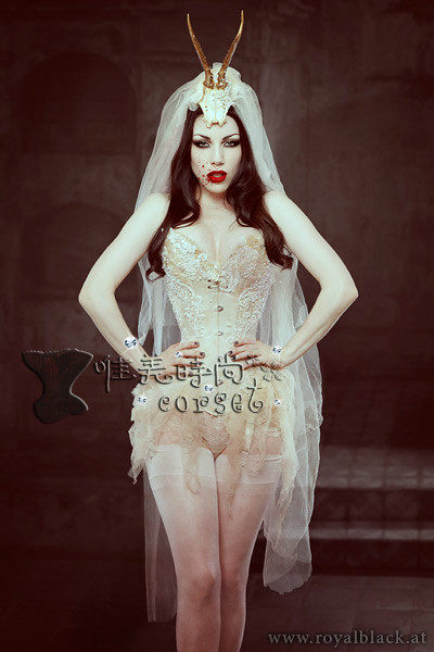 新款束腰 宫廷马甲 corset哥特式收腹束身衣欧美复古塑身腰封