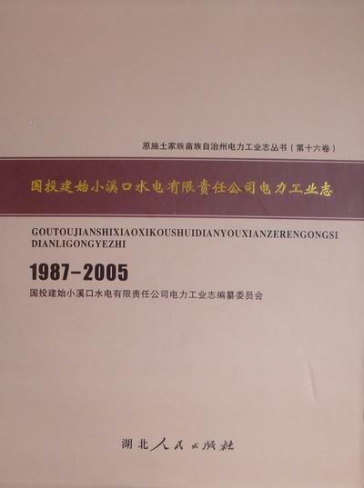 正版 国投建始小溪口水电有限责任公司电力工业志：1987-2005 龙克江 书店 轻工业、手工业经济书籍 书 畅想畅销书