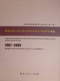 正版 国投建始小溪口水电有限责任公司电力工业志：1987-2005 龙克江 书店 轻工业、手工业经济书籍 书 畅想畅销书