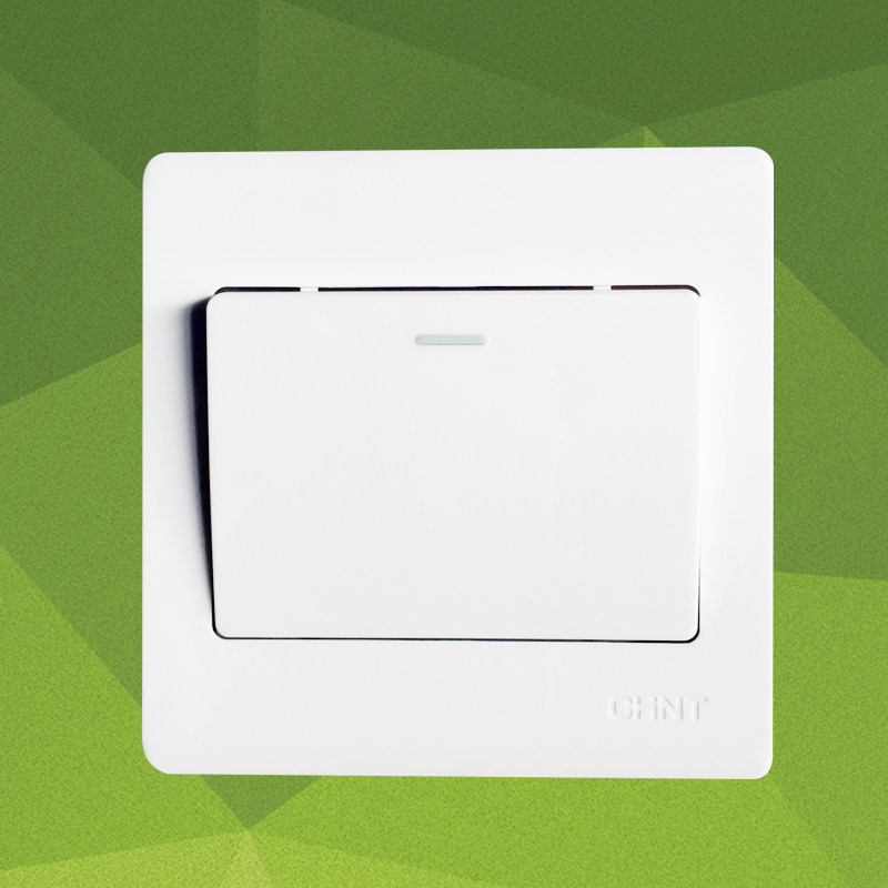 正泰一开双控1只墙壁电源开关插座86型7d单开面板1开二地控一灯