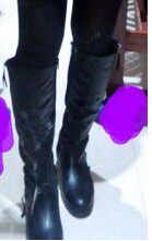 2015秋冬新款长靴高筒靴真皮女靴冬季新品平底休闲及膝骑士中长靴