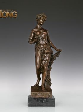 工艺品客厅摆件鸿鑫雕塑黄铜欧式