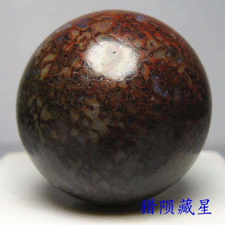 侏罗纪恐龙骨化石22mm转运珠天然原石佛珠手串散珠佛头~猎陨藏星