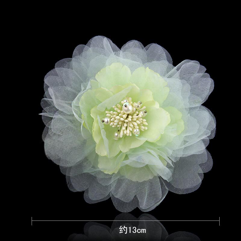 韩版布艺头饰新娘头饰结婚婚礼大花朵胸针胸章胸花草帽花婚庆饰品