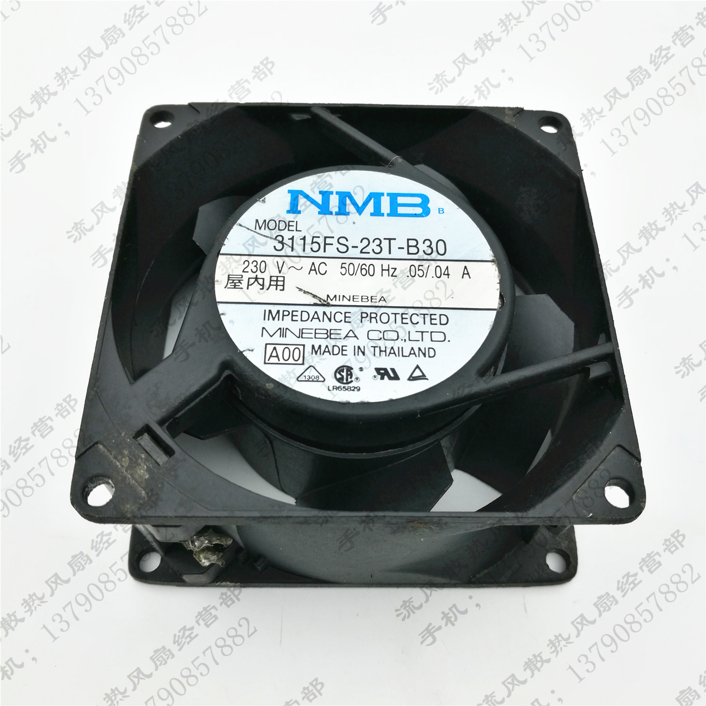 原装 NMB 3115FS-23T-B30 AC230V 0.05/0.04A 8038 铝框散热风扇